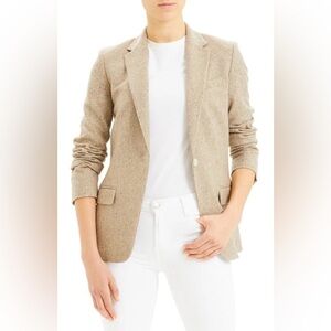 THEORY Staple Blazer Speckled Wool Taupe Multi 2